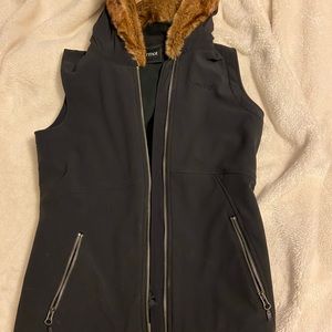 Marmot furry hooded vest